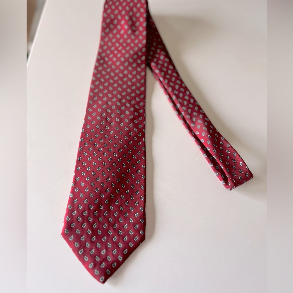 Bert Pulitzer silk tie‎ red and blue